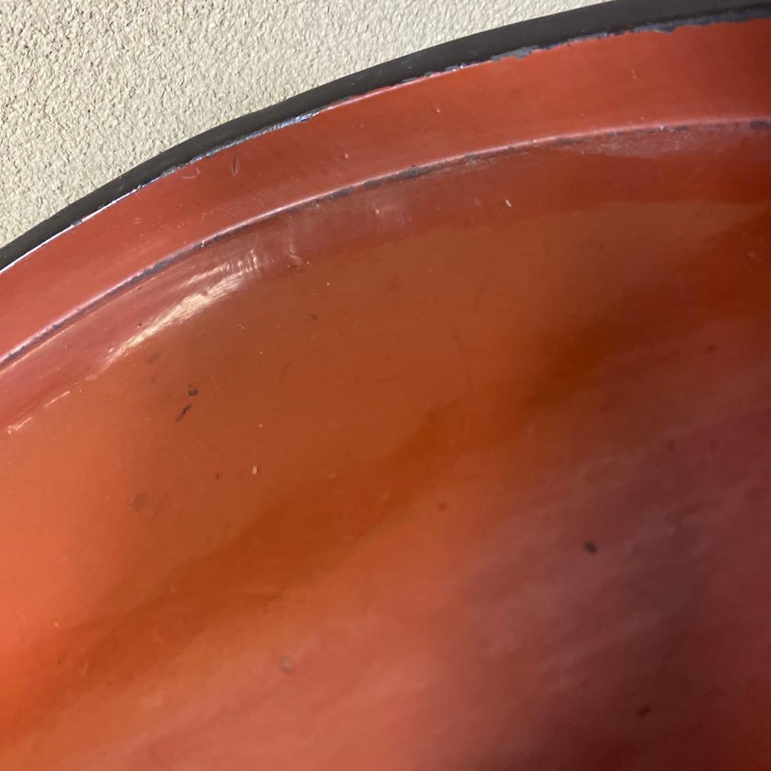 三つ足漆盆36.5cm8.5cm