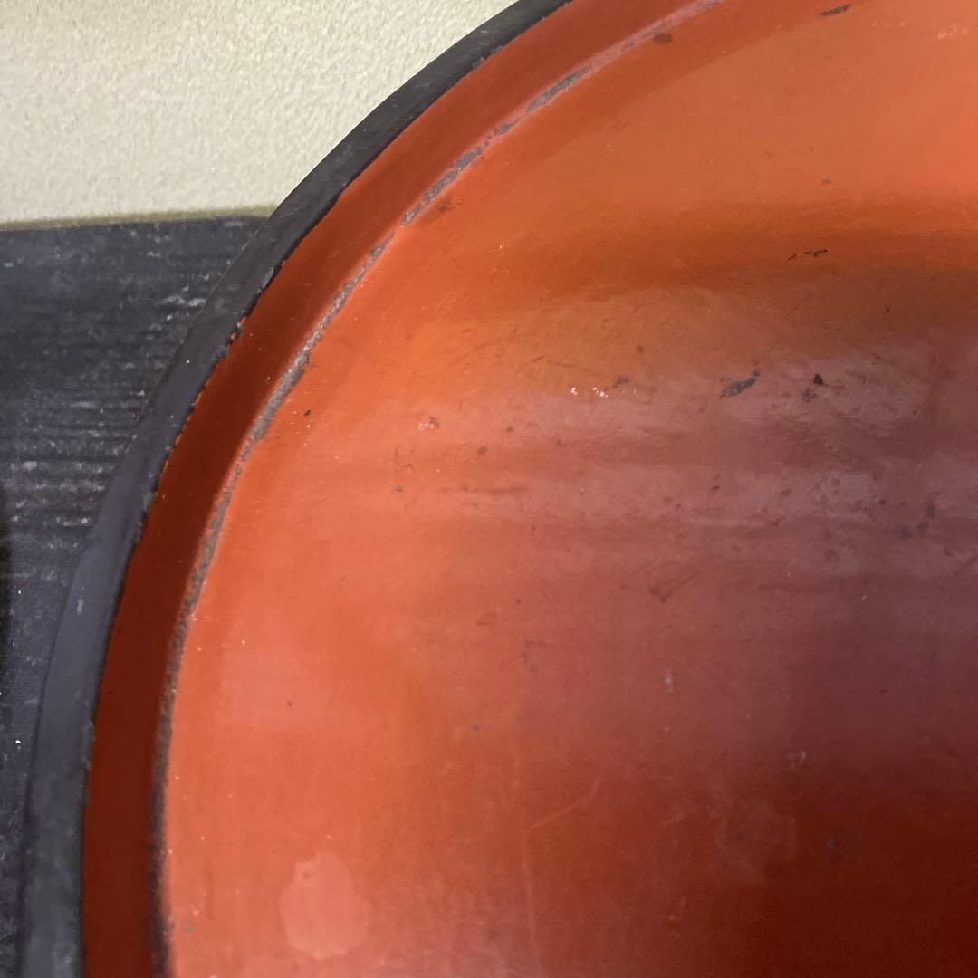 三つ足漆盆36.5cm8.5cm