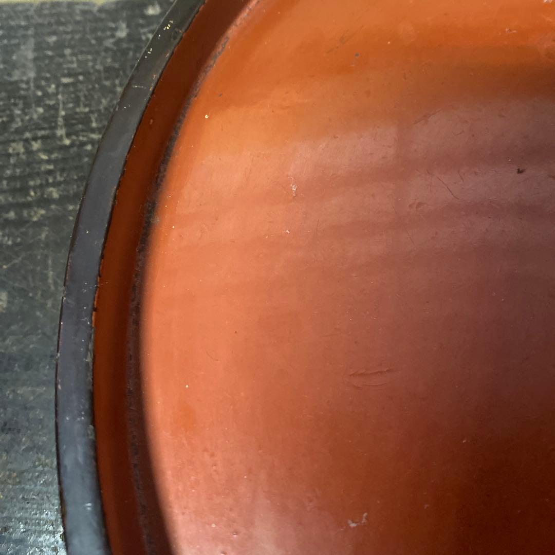 三つ足漆盆36.5cm8.5cm