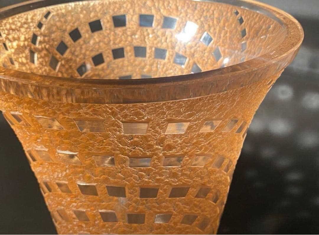 12/25までXmasプライス。ルネ・ラリック 花瓶 DAMIERS ダミエ
