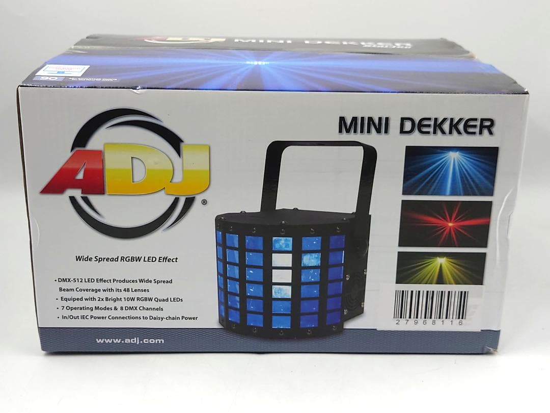 【未使用品】ADJ MINI DEKKER LEDエフェクト照明 返金保証