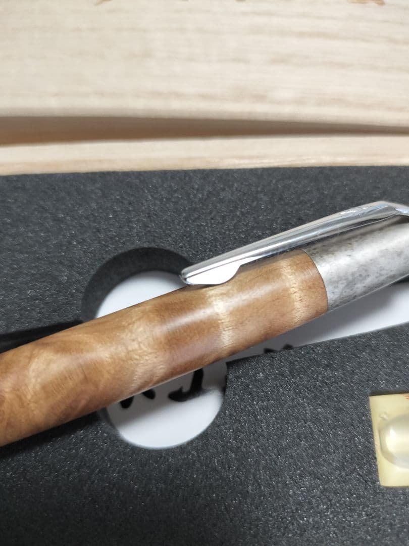 野原工芸 シャープペンシル マーブルウッド 斑紋純銀金具 新型