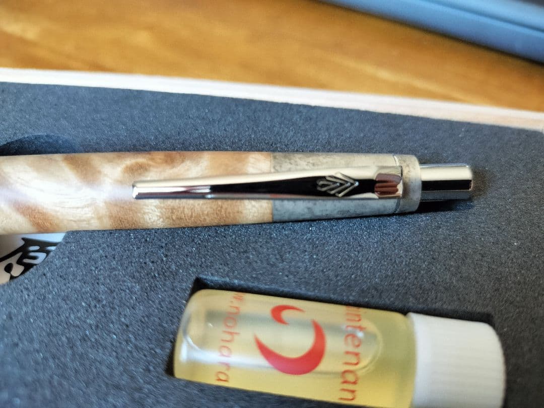 野原工芸 シャープペンシル マーブルウッド 斑紋純銀金具 新型