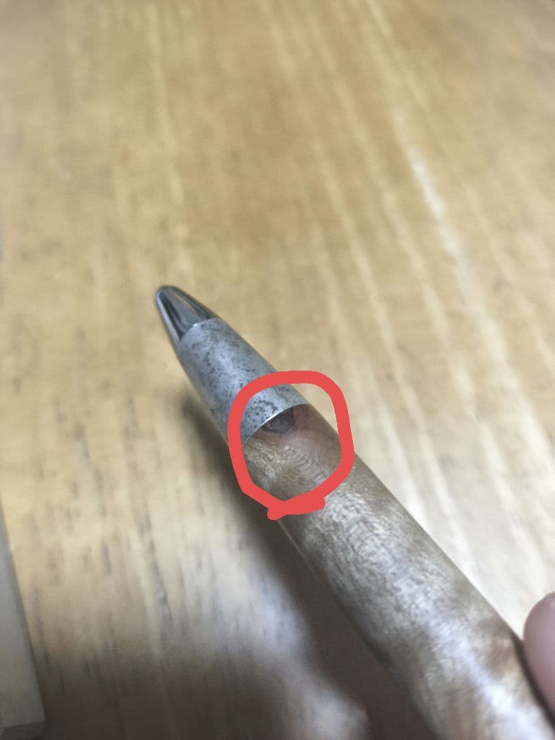 野原工芸 シャープペンシル マーブルウッド 斑紋純銀金具 新型