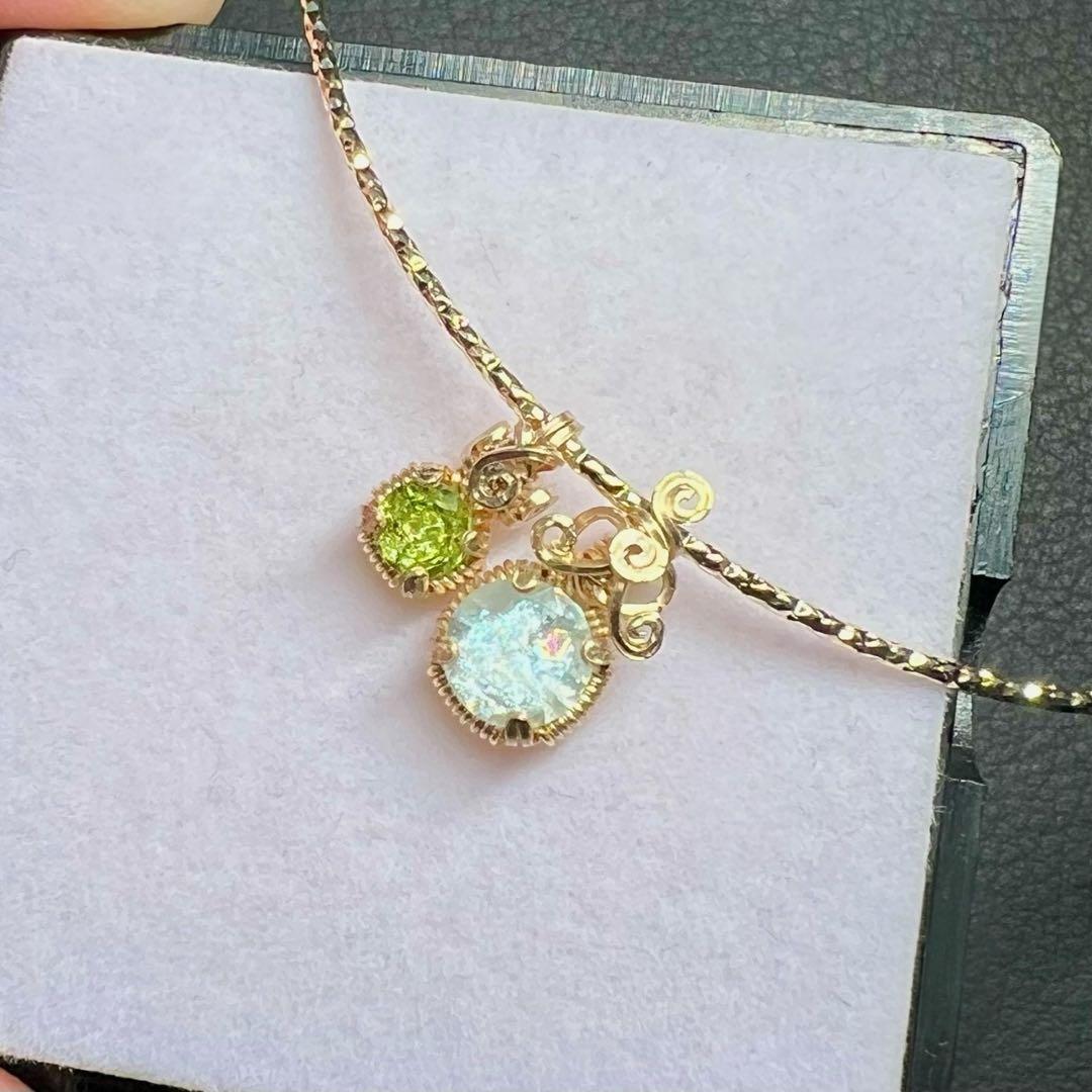 【新春セール①③】シンデレラアクアマリン＆ペリドット・ガーネット