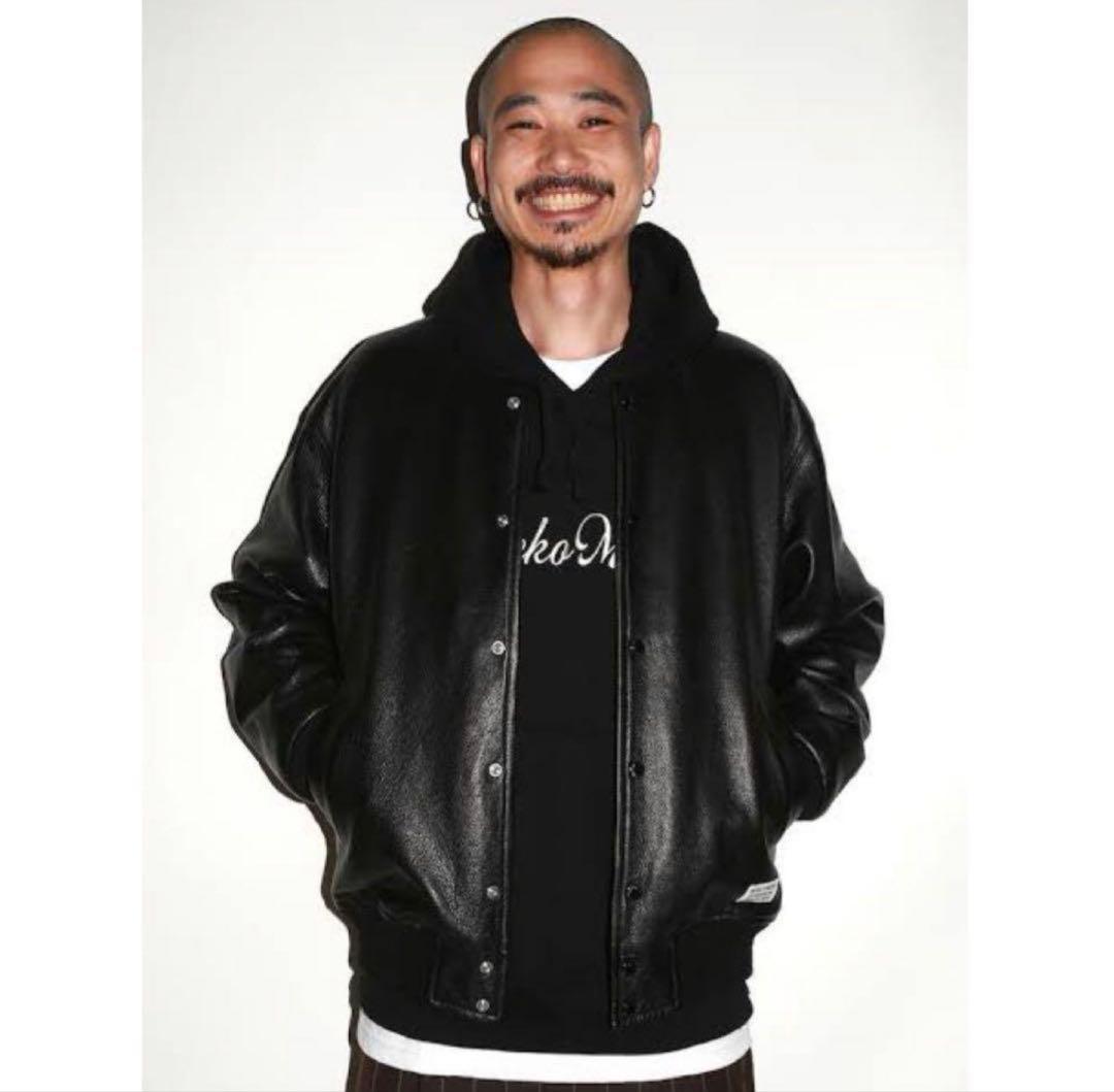 wackomaria ワコマリア LEATHER VARSITY JACKET