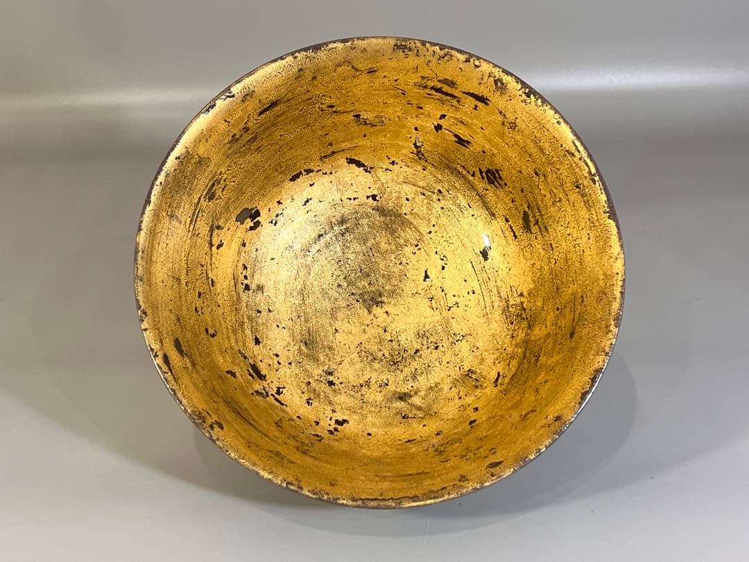 茶道具 十四代 永楽善五郎 造 妙全 紫交趾 鉢 共箱