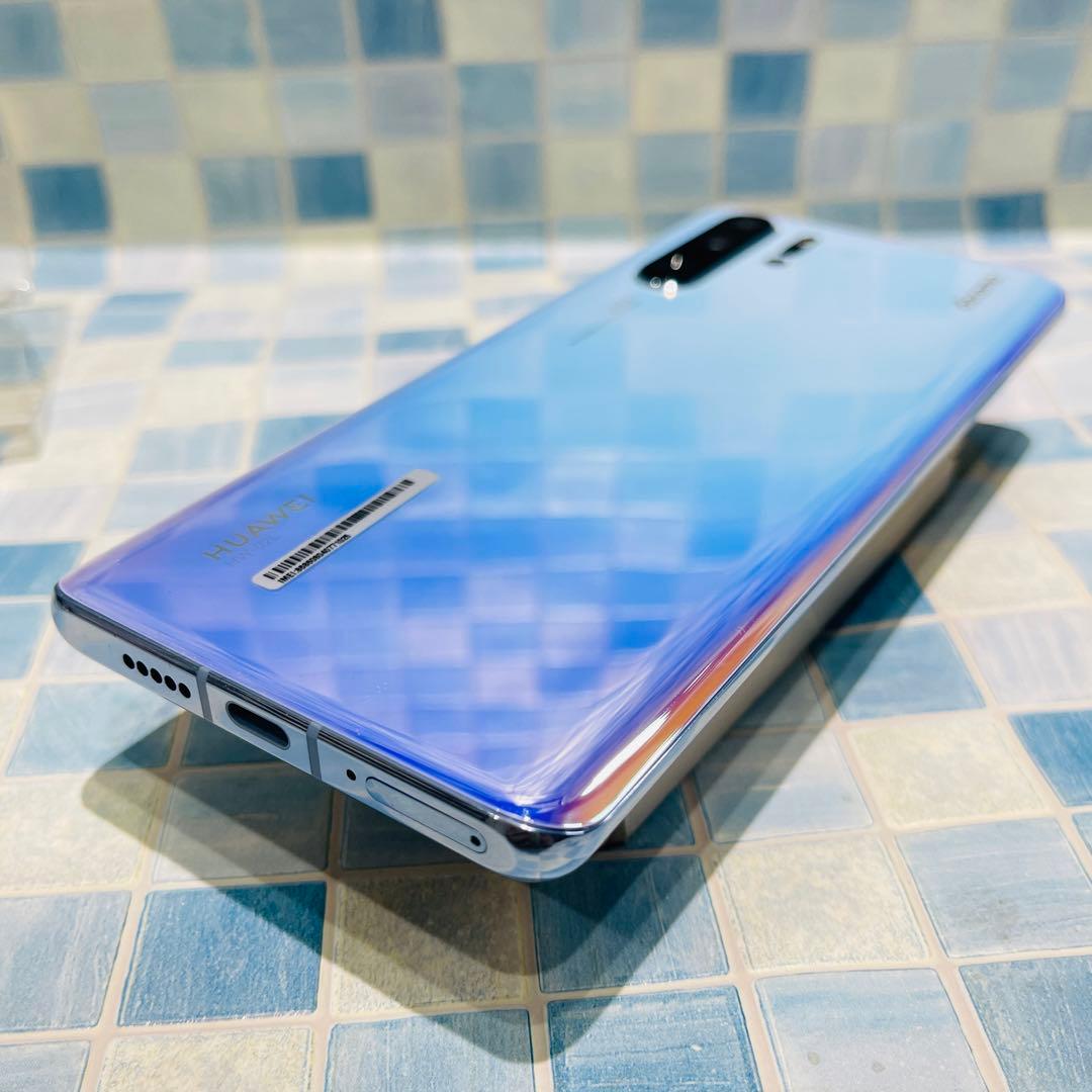 美品SIMフリー HUAWEI P30Pro 128GB ブリージングクリスタル