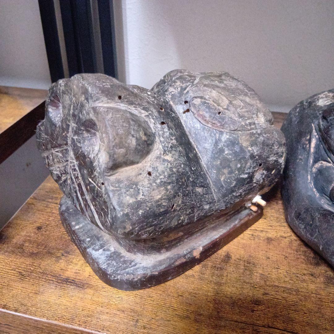 権現様 祓魔に使用された可能性のある獅子頭 民間信仰 呪物 民俗資料 儀式 呪術