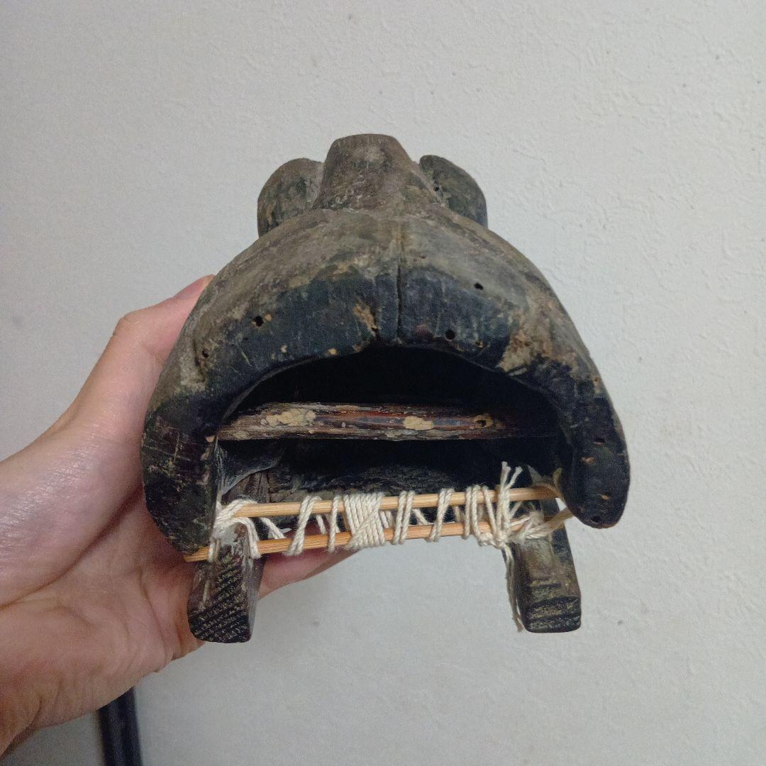 権現様 祓魔に使用された可能性のある獅子頭 民間信仰 呪物 民俗資料 儀式 呪術