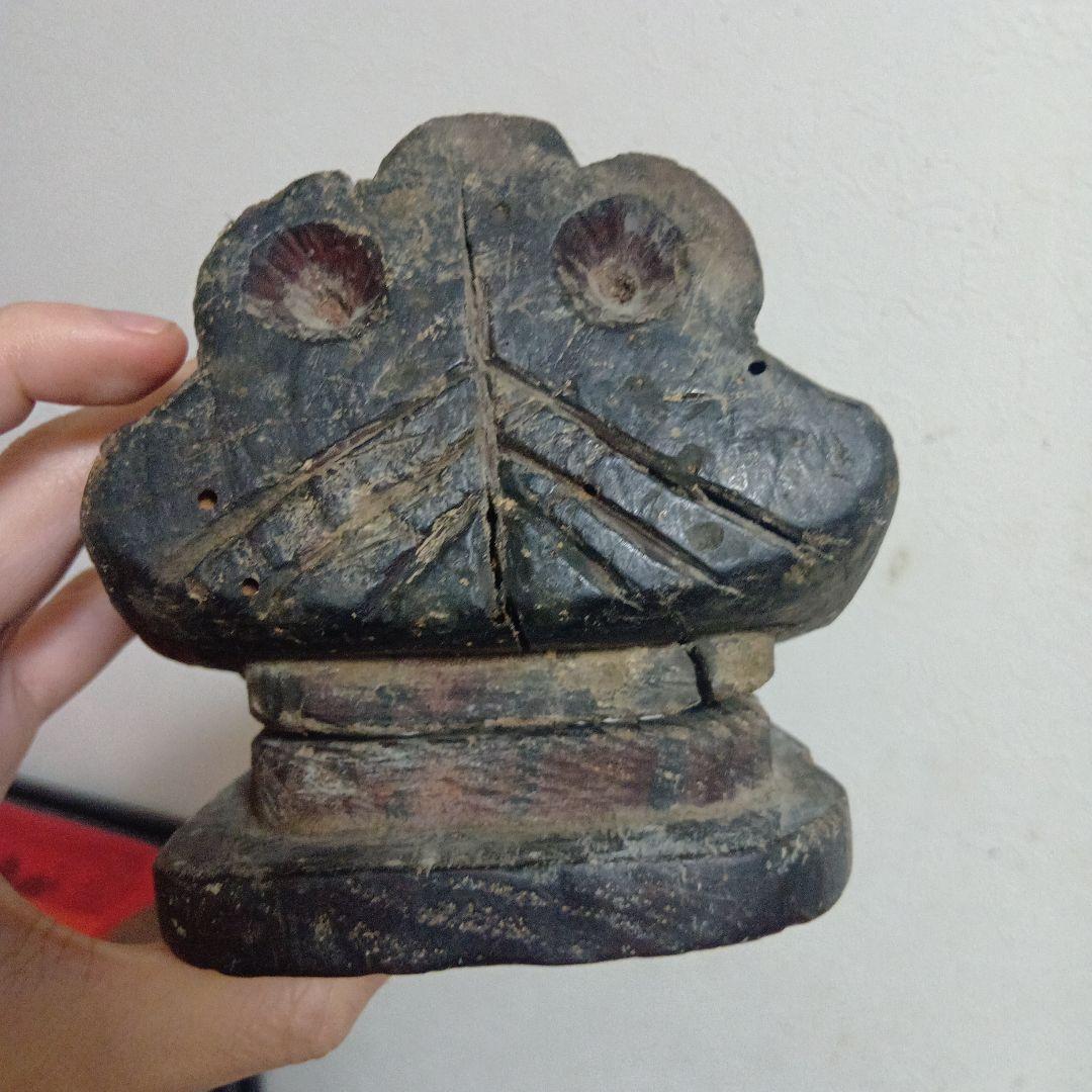 権現様 祓魔に使用された可能性のある獅子頭 民間信仰 呪物 民俗資料 儀式 呪術