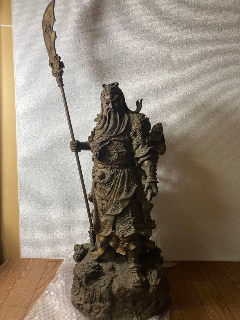 【稀少】関羽将軍像　置物　かんう