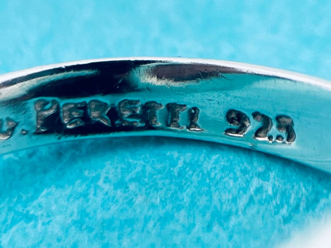 h987 ティファニー　オープンハート　リング　シルバー　925 約13.5号