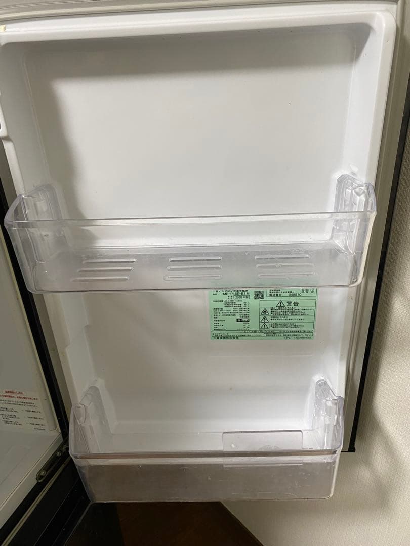 【送料込】MITSUBISHI 冷蔵庫 MR-P15E-B 2020年製　訳あり