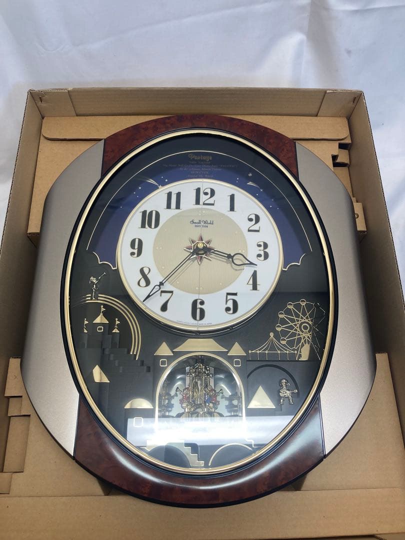 【未使用品】リズム時計　からくり時計掛時計 4MH751CZ