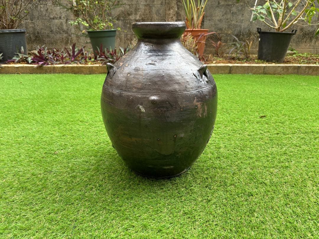 【沖縄/やちむん/希少】荒焼（あらやち）　特大サイズ約48cm