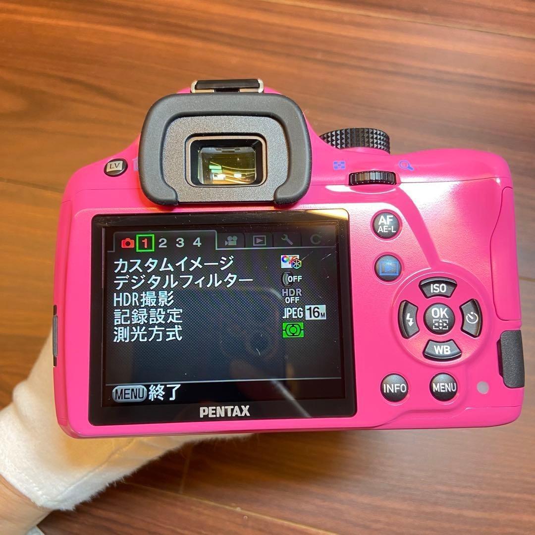 PENTAX K-50 ダブルズームキット ピンク ほぼ新品 4644