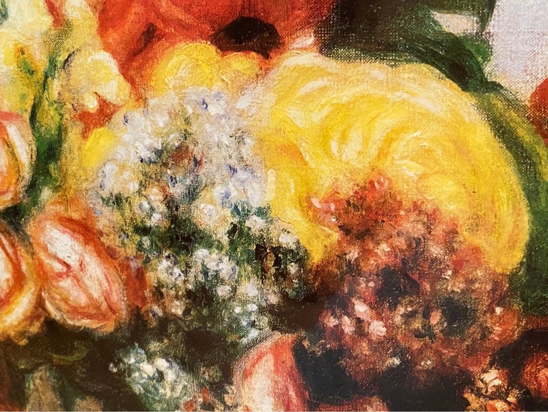 ピエール オーギュスト ルノワール 花瓶の花 薔薇 インテリア 額縁 アート