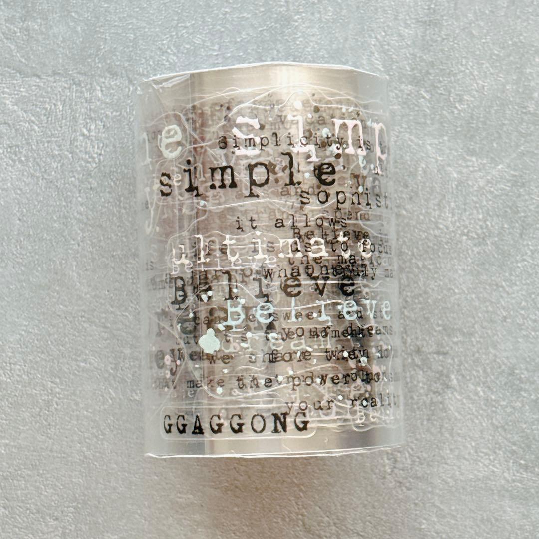 ggaggong 海外マスキングテープ　マステ 【2420】