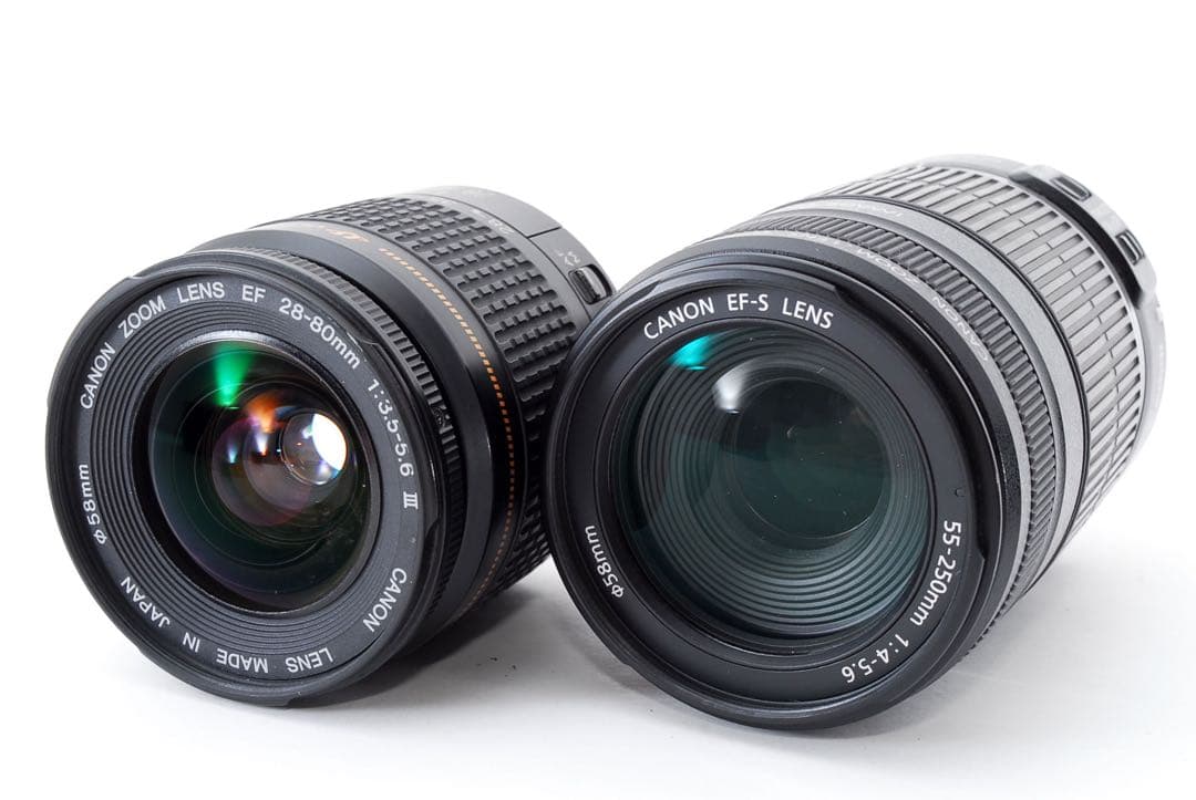 Wi-Fi/保証/canon kiss x 9i 標準&望遠ダブルレンズセット