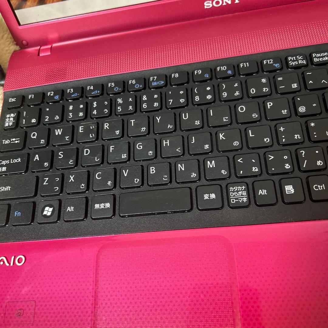 i5ピンクVAIOノートパソコン大容量すぐ使えるWindows11オフィスカメラ