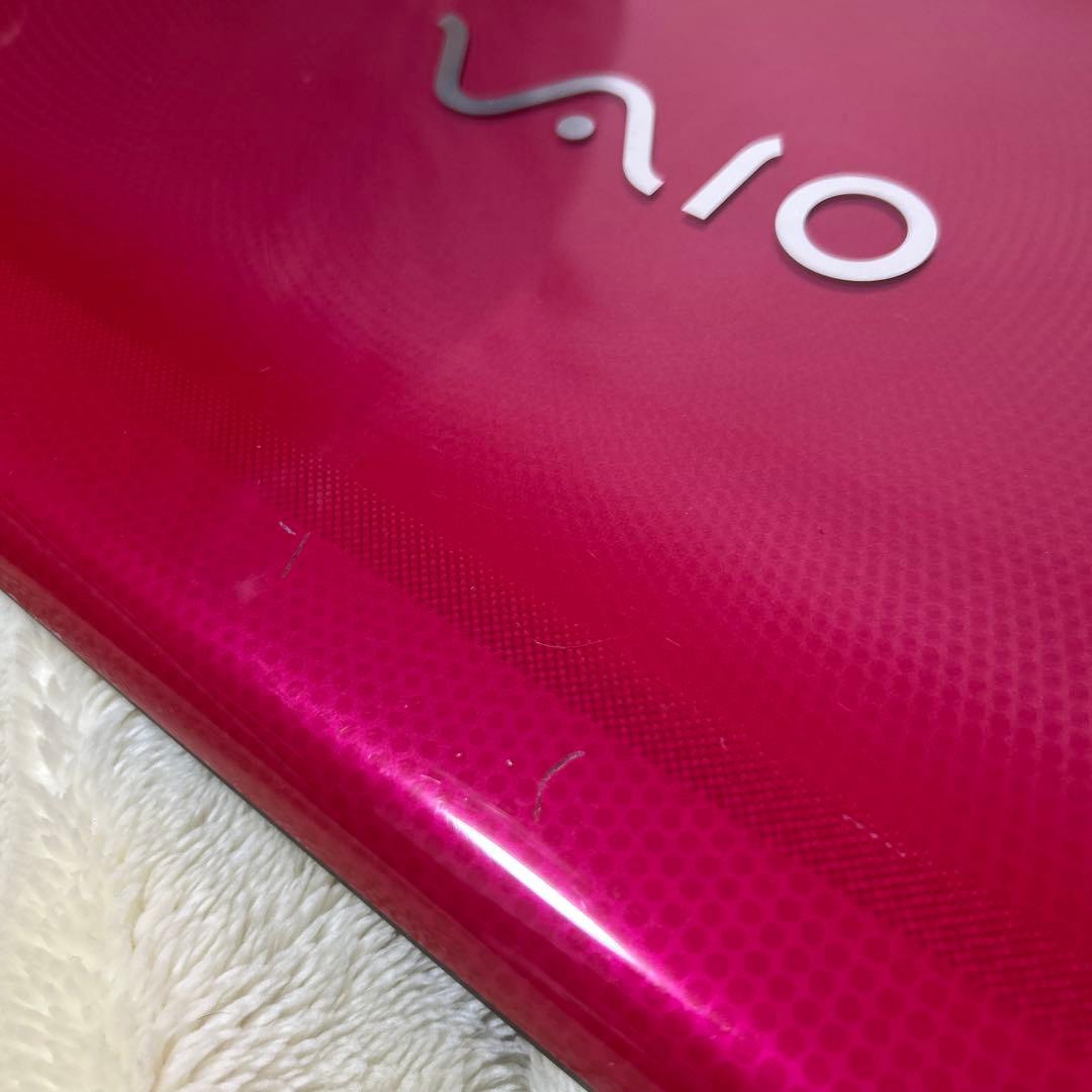 i5ピンクVAIOノートパソコン大容量すぐ使えるWindows11オフィスカメラ