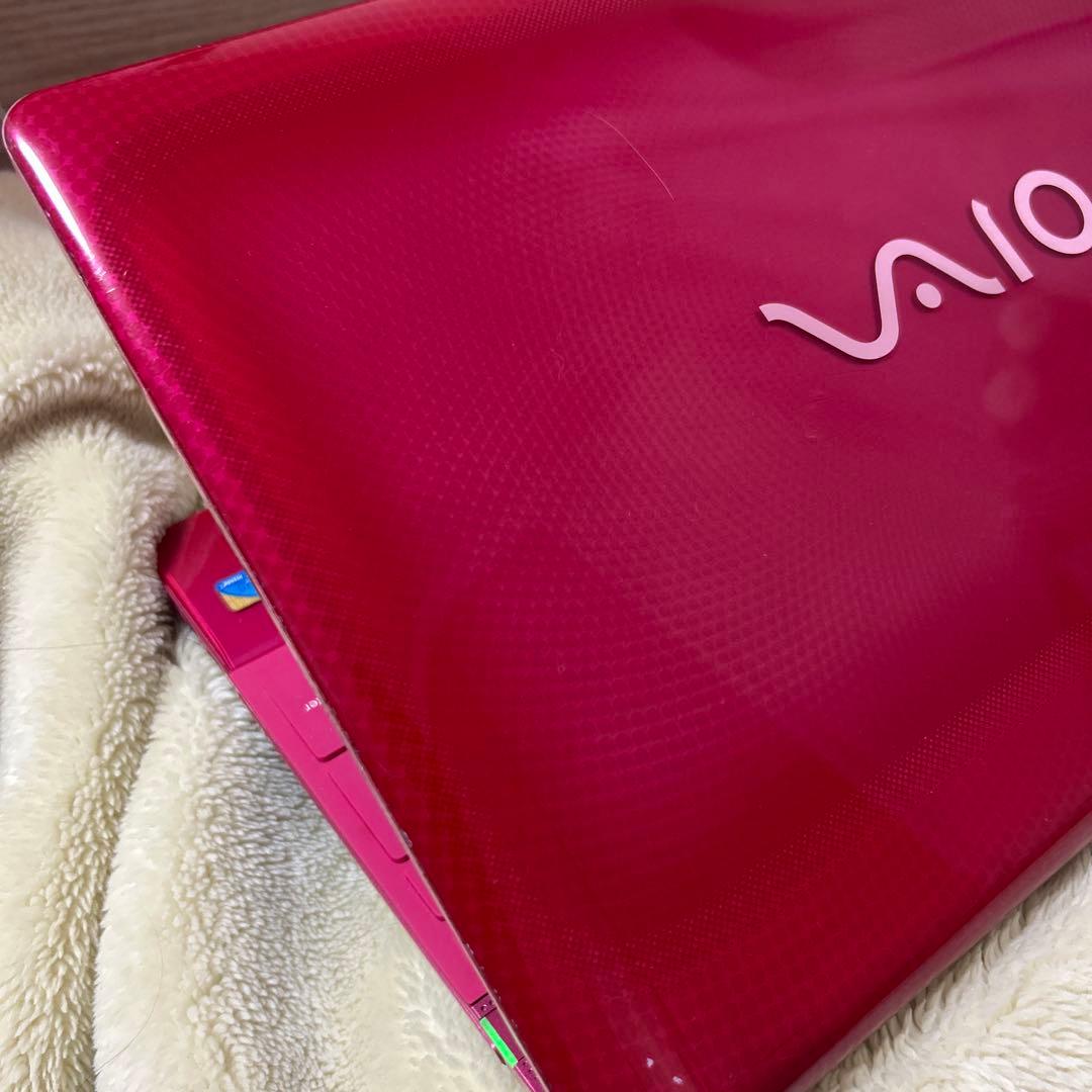 i5ピンクVAIOノートパソコン大容量すぐ使えるWindows11オフィスカメラ