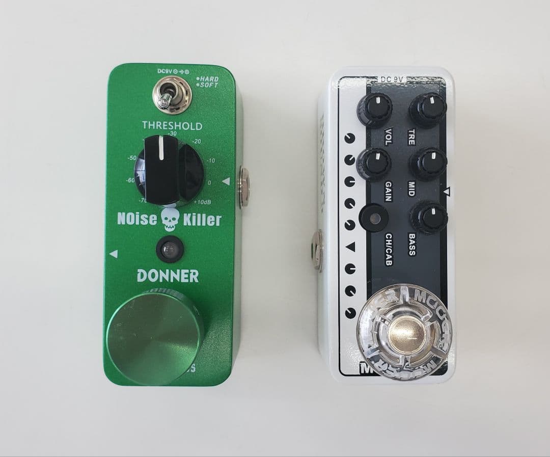 ギター Mooer 005 PreAmp + Donner Noise Killer
