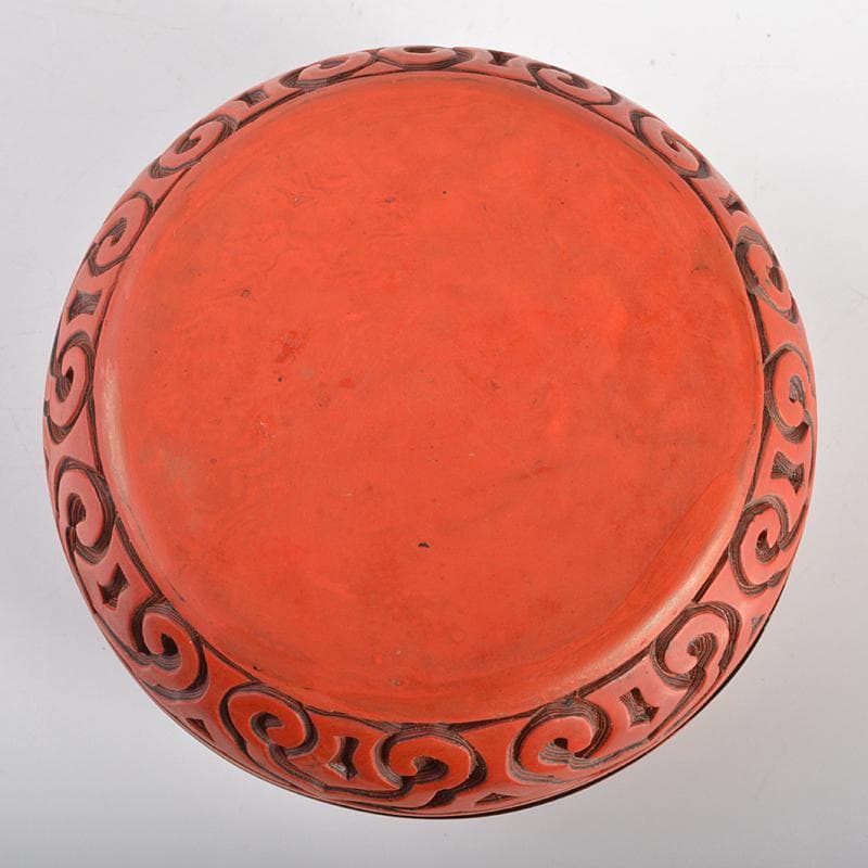 茶道具　豊月造　堆朱　香合　共箱　V　R6642