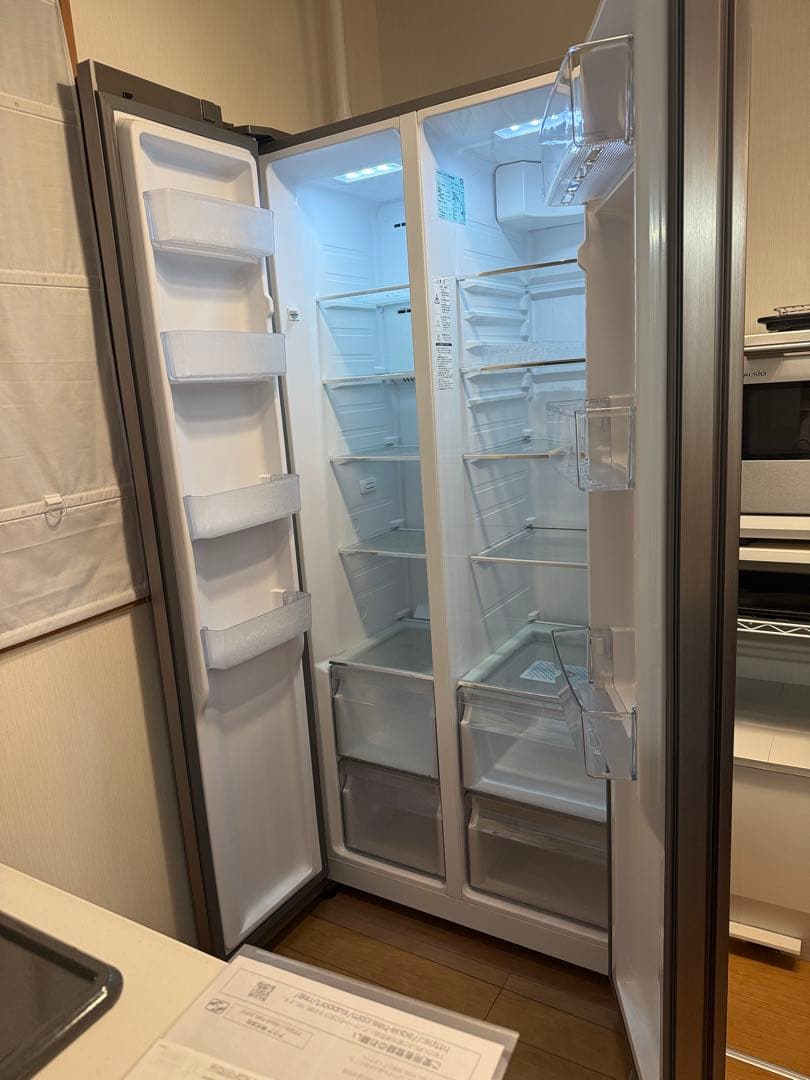 2020年製で10年保証加入★アクア冷蔵庫 AQR-SBS48K(S)観音開き