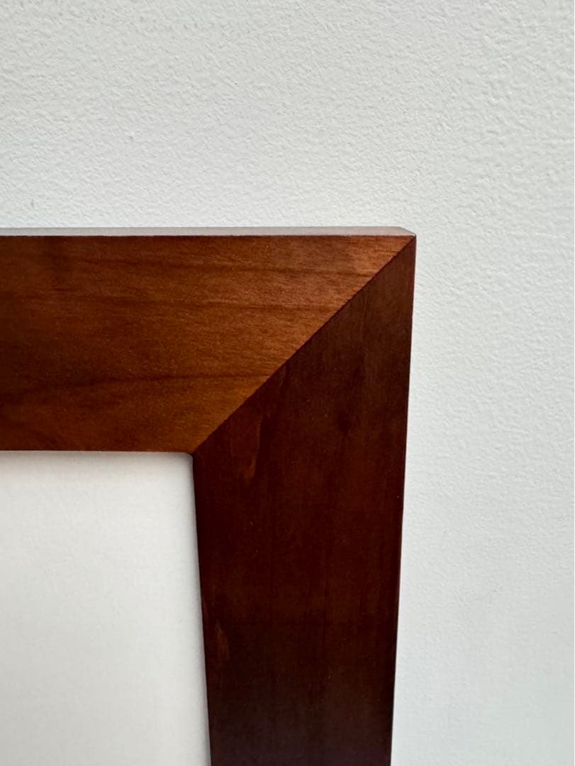 【在庫25】額 額縁 木製 焦茶 ダークブラウン 大きいサイズ アート 写真 f