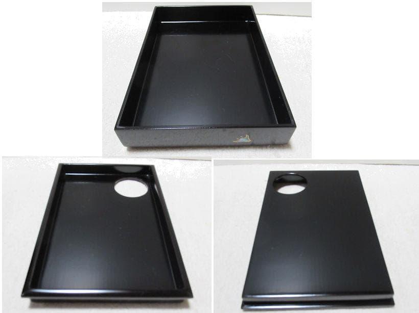 茶道具　蒔絵茶箱セット　波に千鳥　茶箱中皆揃い　共箱