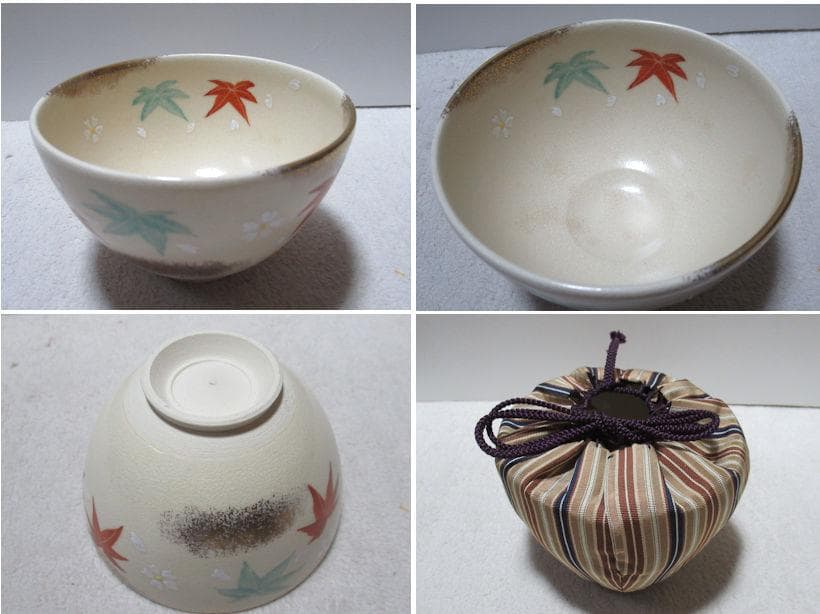 茶道具　蒔絵茶箱セット　波に千鳥　茶箱中皆揃い　共箱