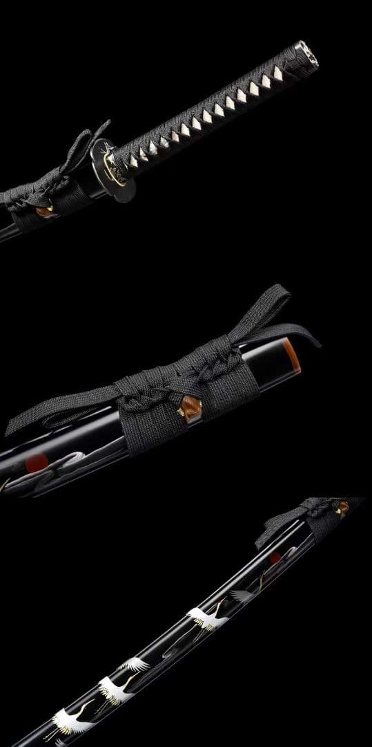 【雲の中の鶴】 古兵器 刀装具 日本刀　模造刀 居合刀 武士道 鑑賞用 美術刀