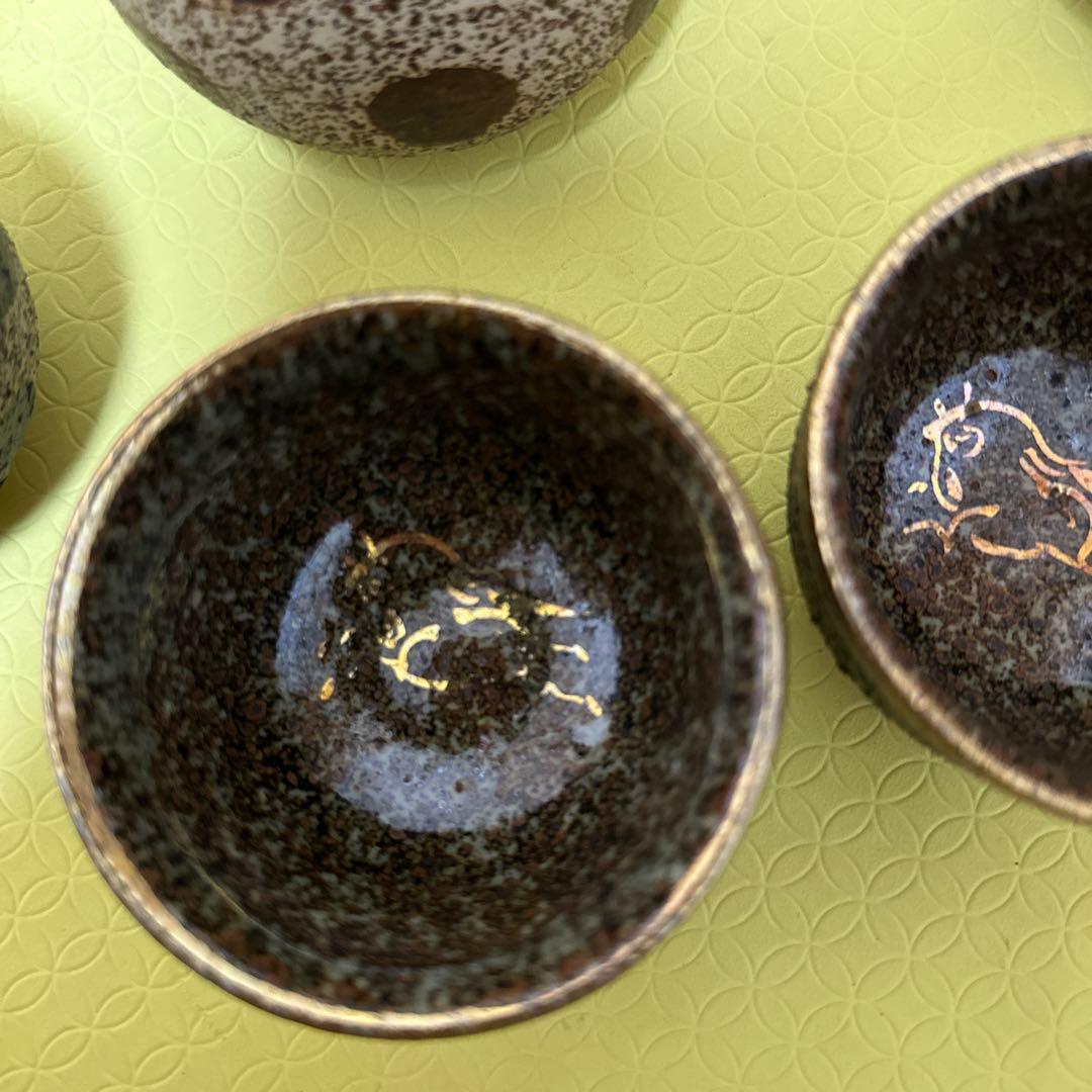 相馬焼 茶具 茶器，急须セート6点