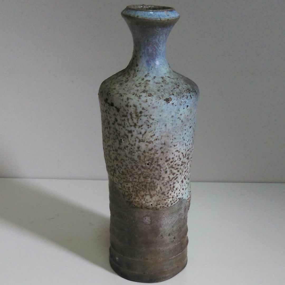 【超美品】35万 平野教道 萩焼 花瓶 共箱付き 価格ご相談