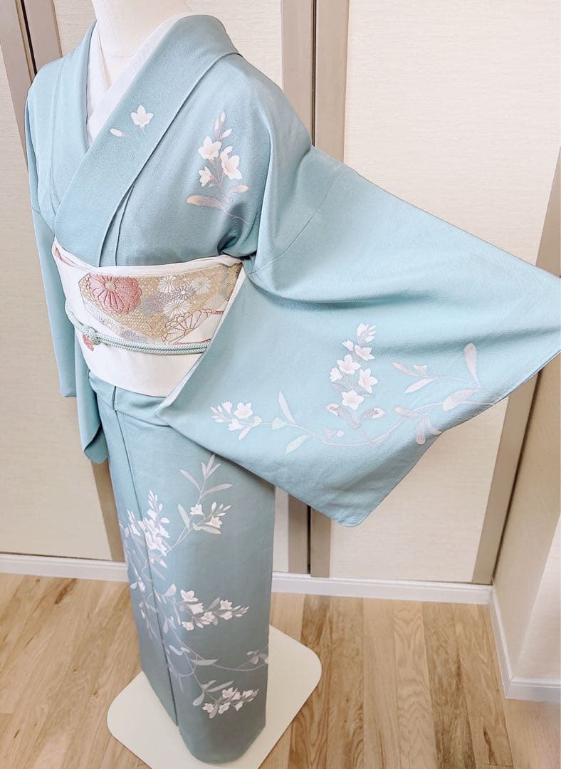 作家者　訪問着　本加賀友禅　フルセット　卒業式　入学式　お宮参　S M 袋帯