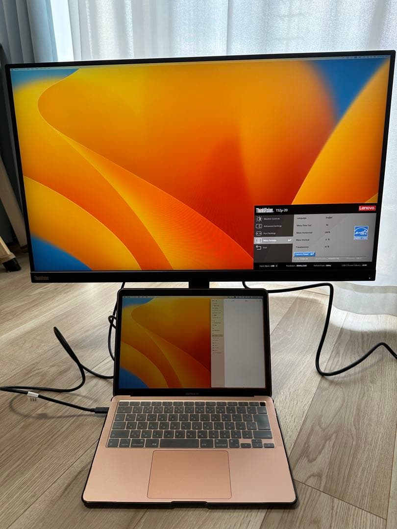 T32p-20 レノボ 4K 32インチモニター　IPS　高さ調整可能