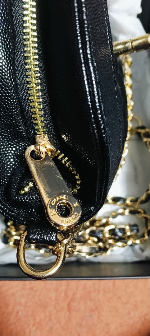 CHANEL ブラック キルティングバッグ