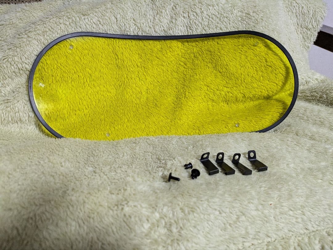 スズキGS1200ss用 純正オプションヘッドライトカバー 取り付け金具付き