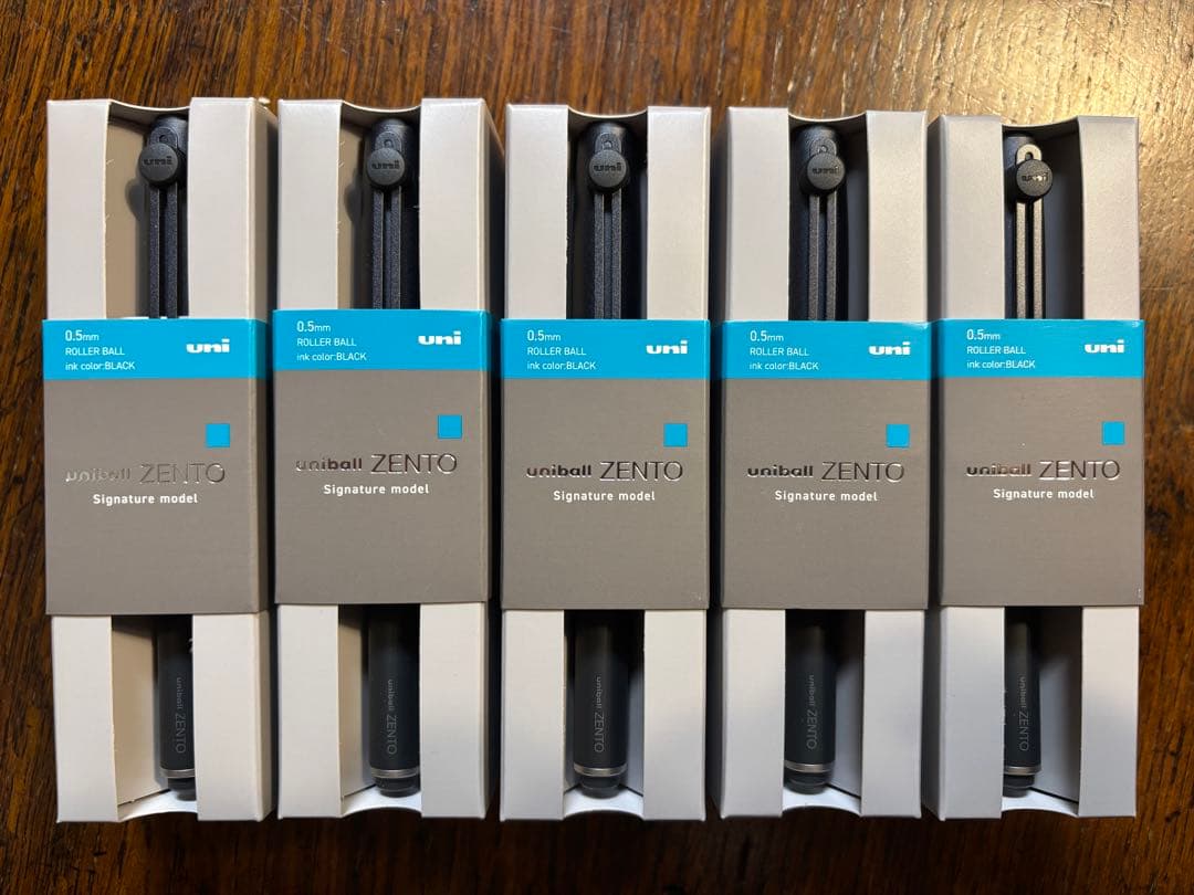 ユニボールゼント uniball ZENTO シグニチャーモデル ブラック5本