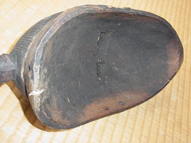 ◆コートジボワール、リマ辺り◆100年以上【民族仮面（マスク）緑黒の顔、頭に鳥