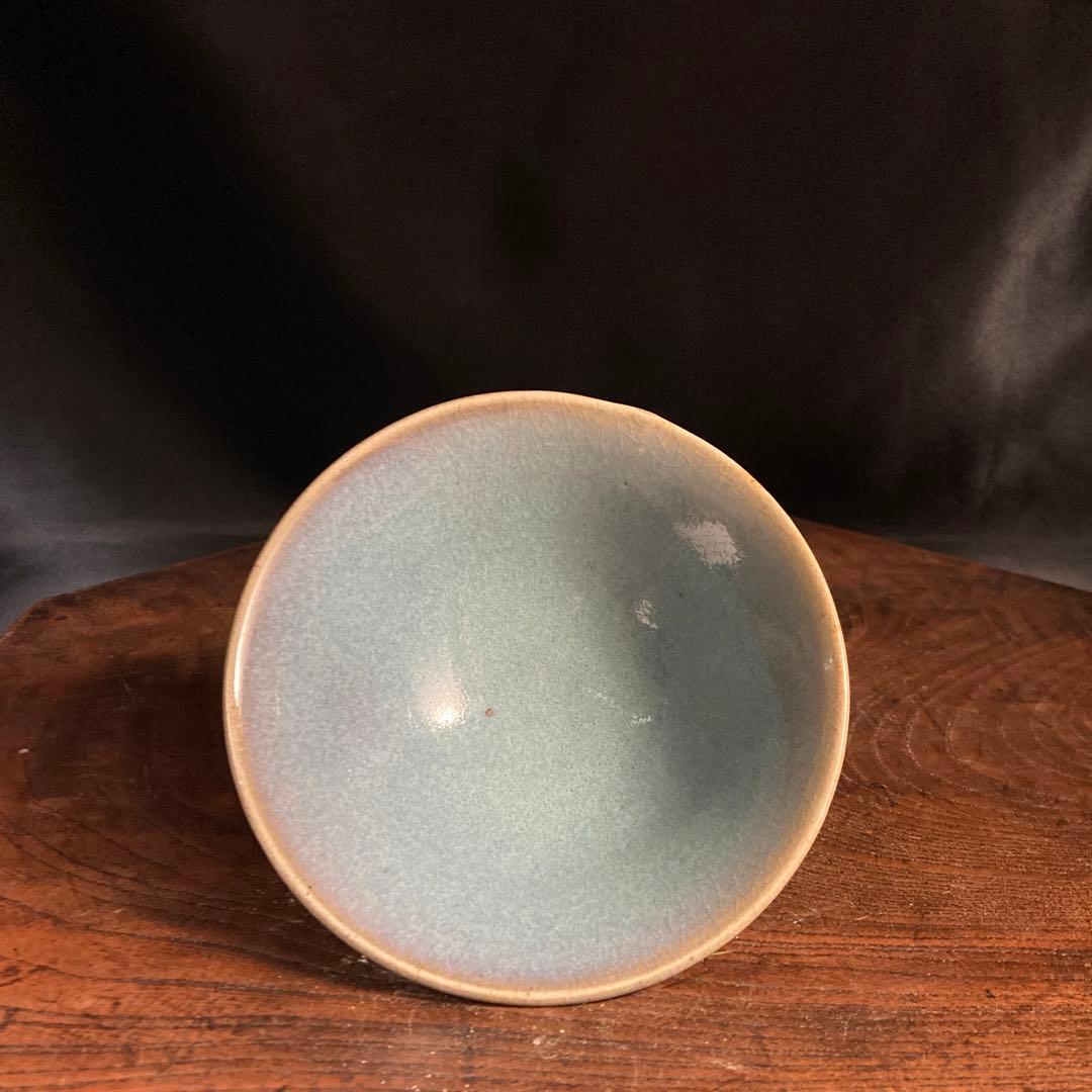 新春赤札セール❗️【ギャラリー三益】古美術　宋代　鈞窯紫紅釉茶碗