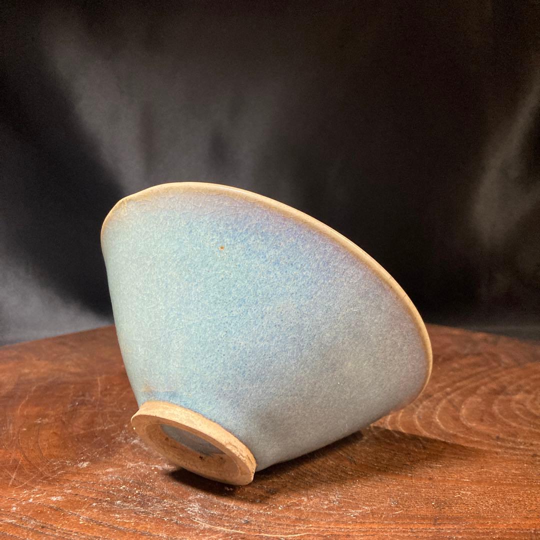 新春赤札セール❗️【ギャラリー三益】古美術　宋代　鈞窯紫紅釉茶碗