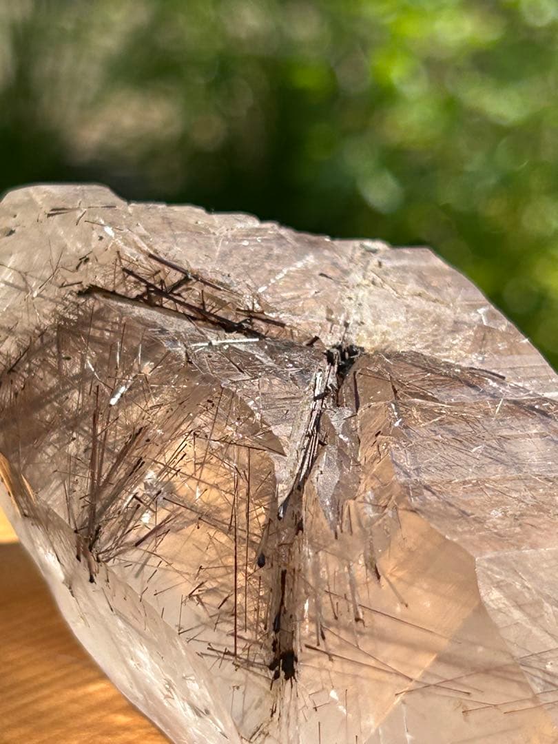 ブラウンルチル原石カテドラルAAAAAレインボー入 希少価値‼️大特価SALE