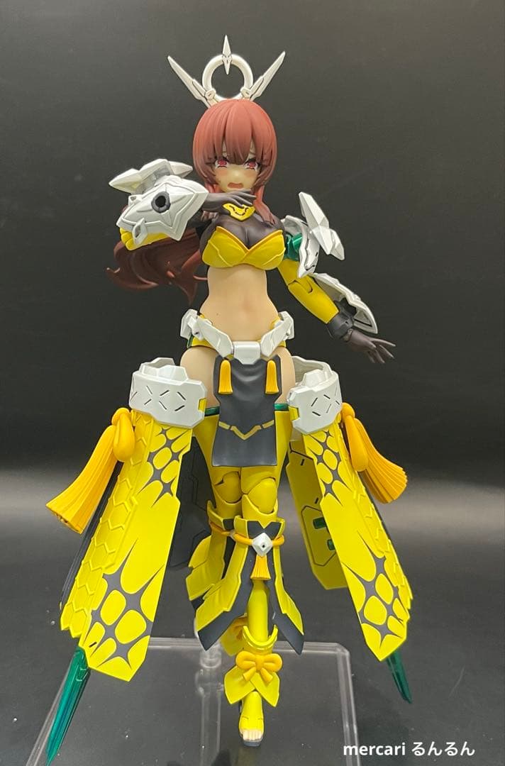 メガミデバイス　皇巫アマテラス日蝕　アメノウズメ 陽光カラー 塗装完成品