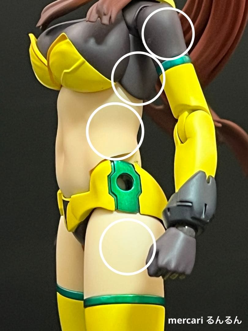 メガミデバイス　皇巫アマテラス日蝕　アメノウズメ 陽光カラー 塗装完成品