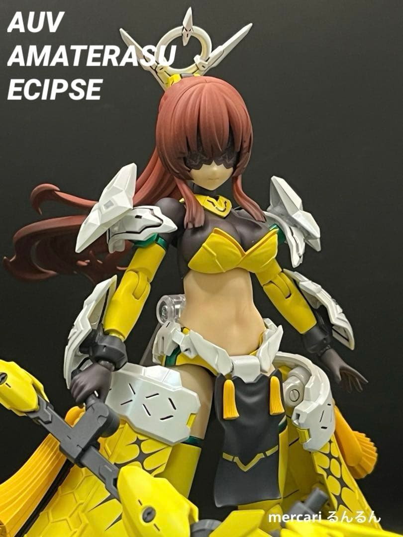 メガミデバイス　皇巫アマテラス日蝕　アメノウズメ 陽光カラー 塗装完成品
