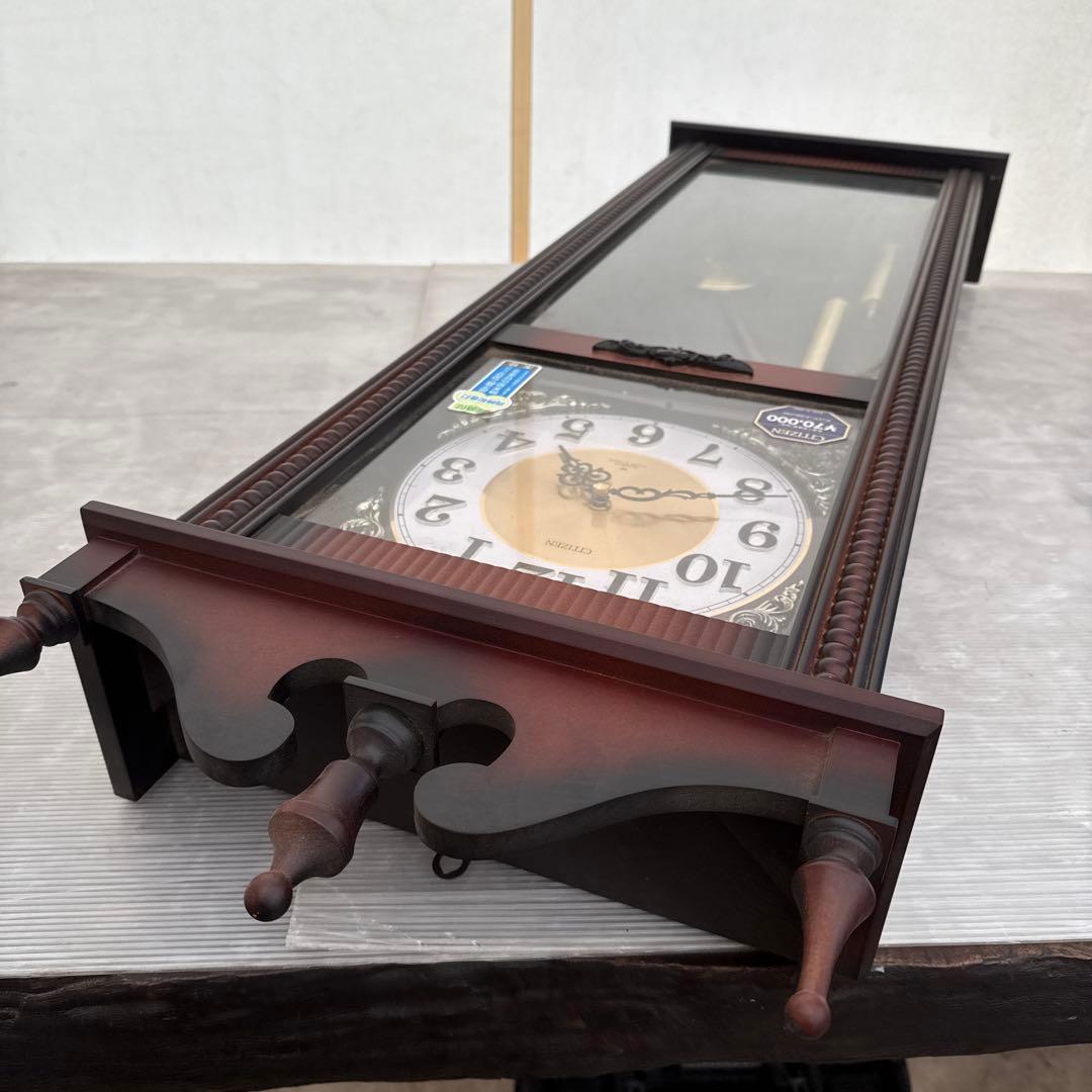 シチズン　振り子時計　掛時計　柱時計　クオーツ 振り子時計 4MJ743