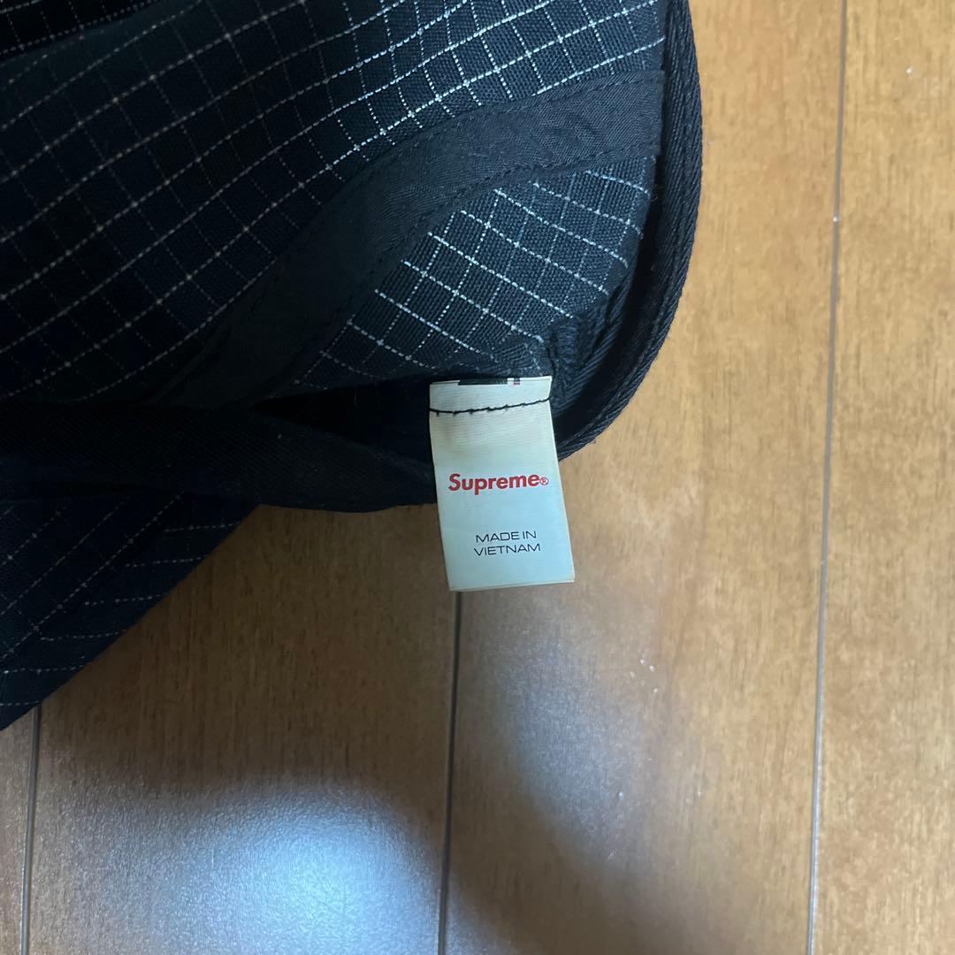 Supreme チェック柄 ブラックキャップ